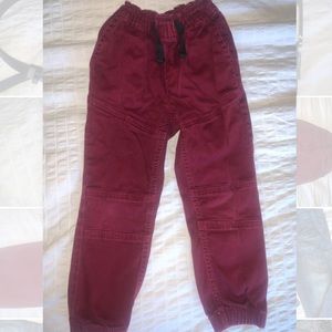 Boys burgundy pants
